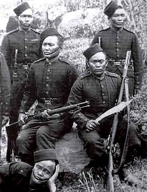 Gurkhas with GI2 early 1900's