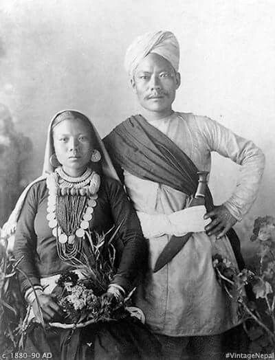 a-Gorkha-couple-1800s