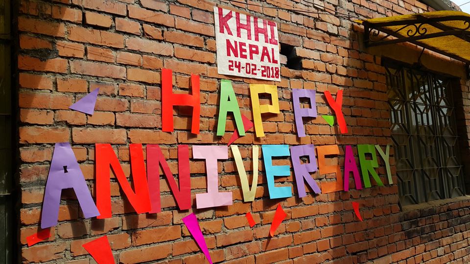 anniversary special wall design at KHHI