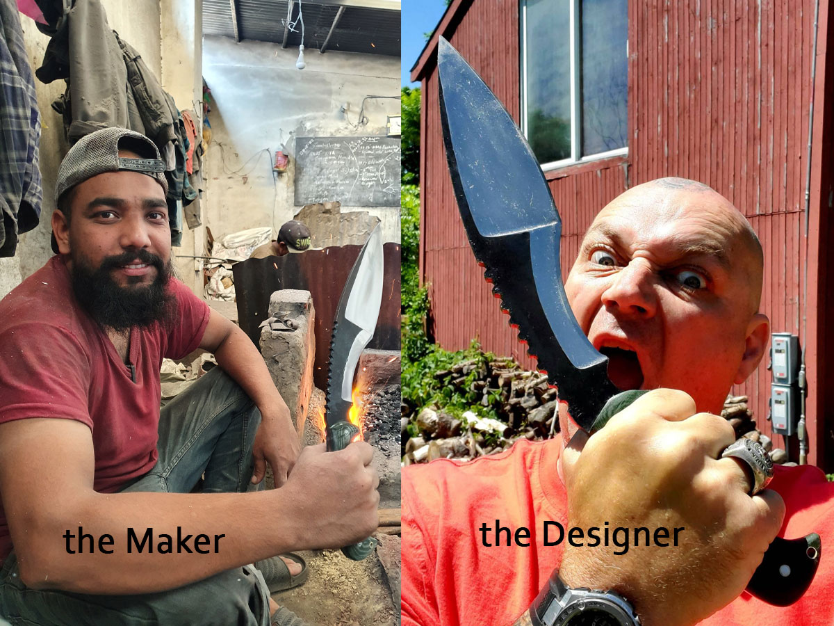 maker and designer of dbad 12000 kukri