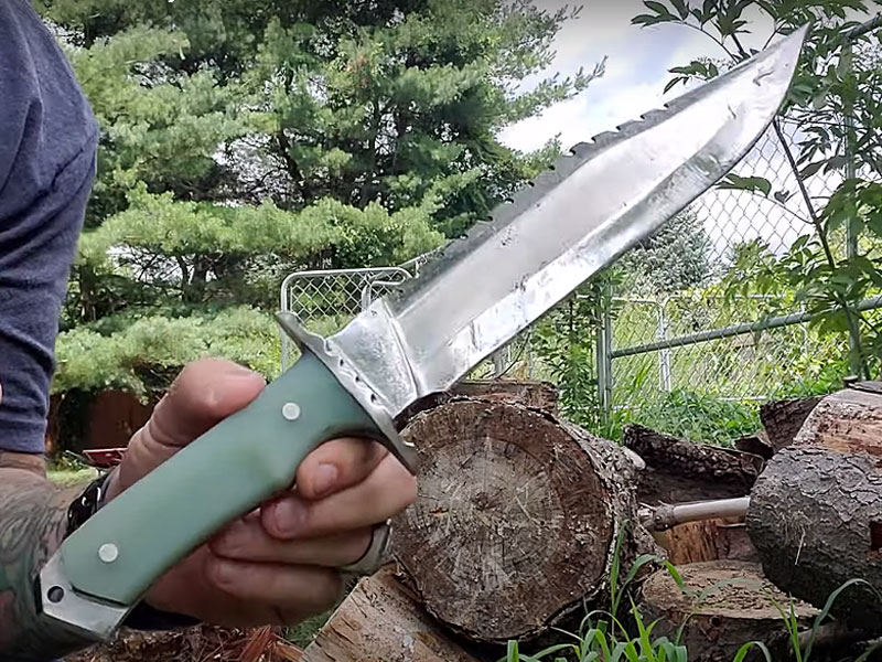 desinger tested dbad rambo-knife-in-use