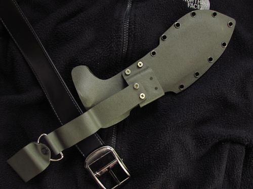 backview of kydex sheath