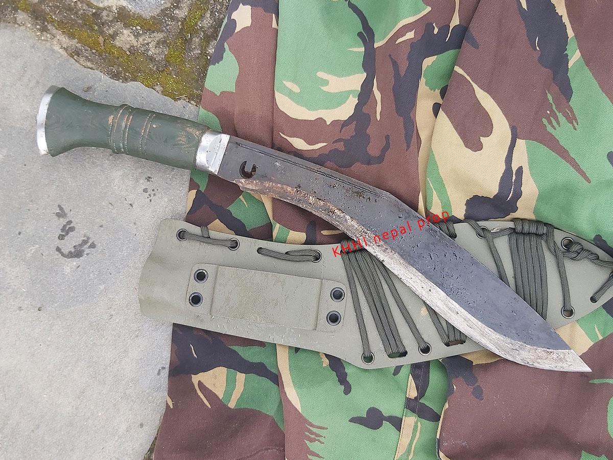 Lahure khukuri after rough use in jungle conditions