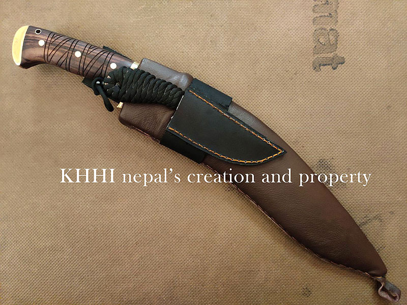 full view of both blades insides its respective sheath; Kali-Astra