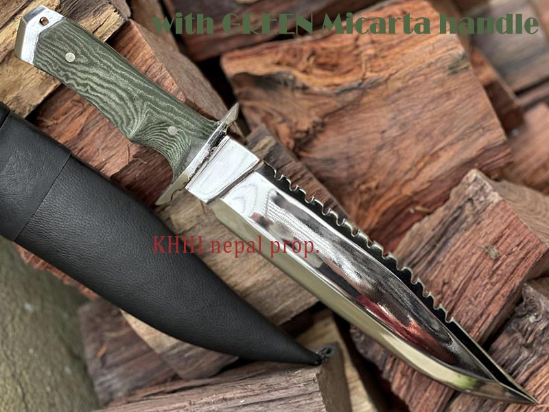 Micarta handle; one of the options of the knife