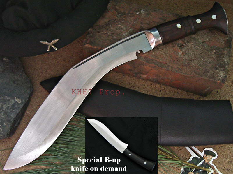 Survival kukri with special back up knife