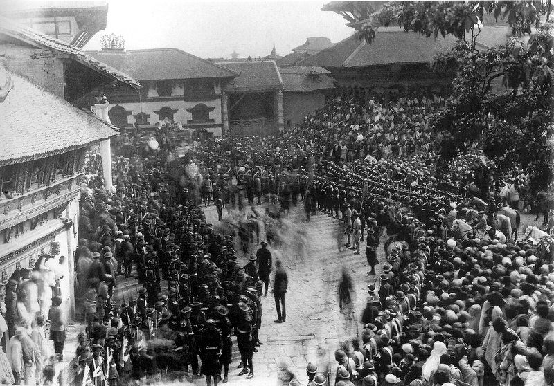 nepal army procession in 1956 AD