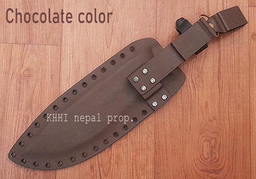 choclate color Kydex Sheath for kukri