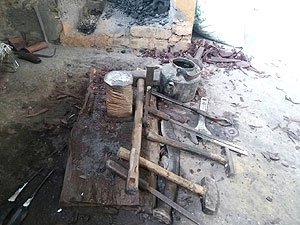 domestic tools used in kukri making
