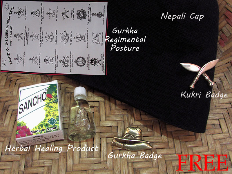 optional gift package with Current Issue BSI Gurkha Kukri
