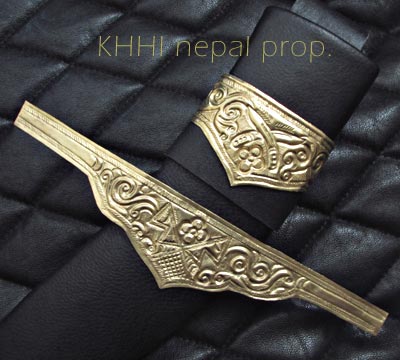 decoration band and tip for khukuri sheath