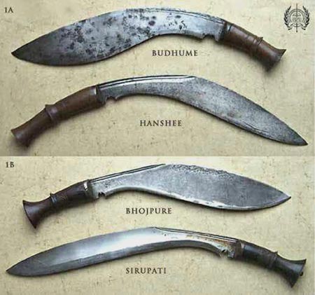 various types of khukuris
