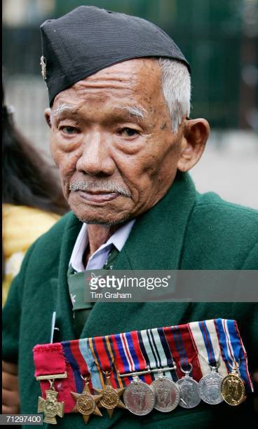 Lachhiman Gurung with medals