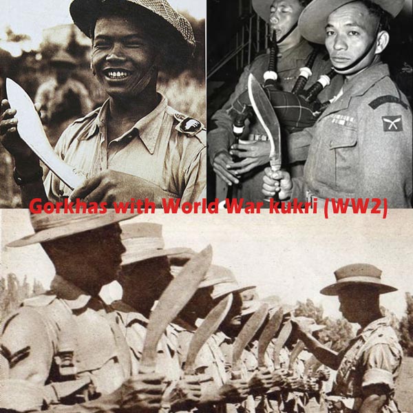 World War kukri with Gorkhas